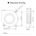 DC 12V 4020 Blower Flow Fan